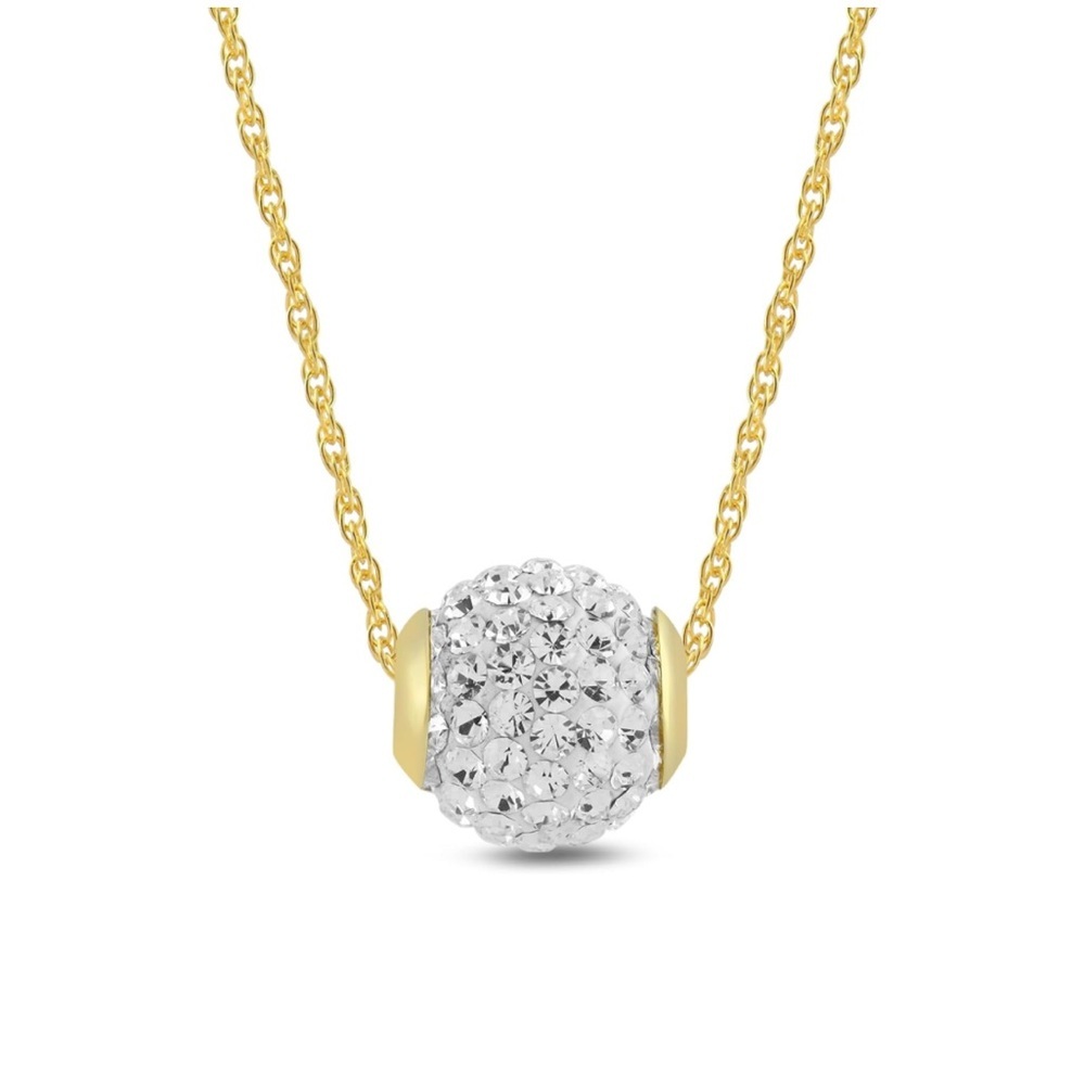 Swarovski Solid Gold Necklace